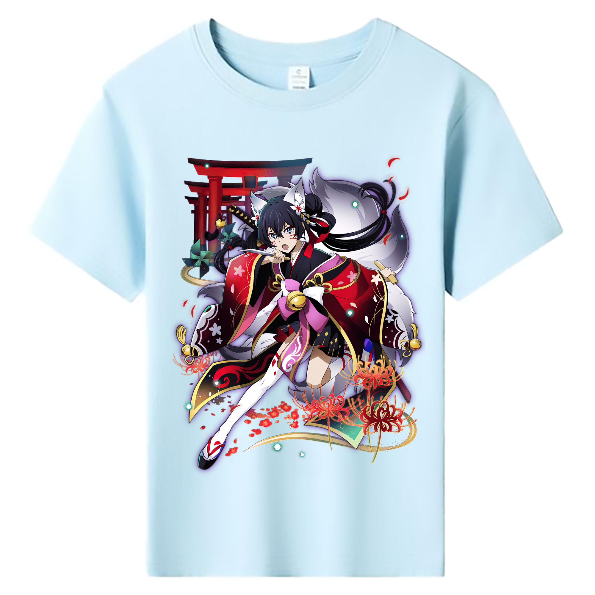 （画像用） 文豪ストレイドッグス Bungo Stray Dogs 綿100％キッズTシャツ（フロントプリント）